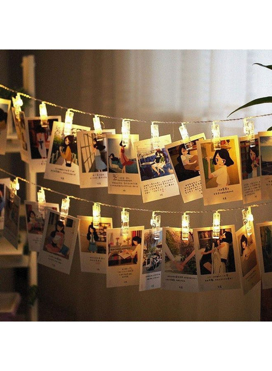 LED Photo Clips String Light Warm 5.5x1.9cm